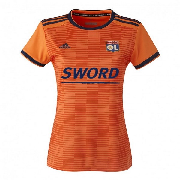 Camiseta Lyon Tercera equipo Mujer 2018-19 Naranja